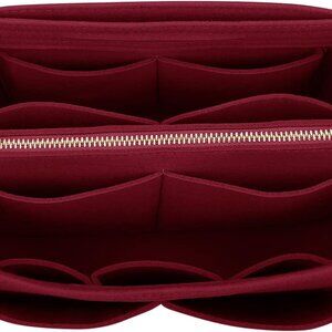 Felt Purse Bag Organizer Insert with zipper Bag Tote Shaper Fit Speedy Neverful